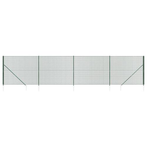 Trådhegn med jordspyd 1,6x10 m grøn