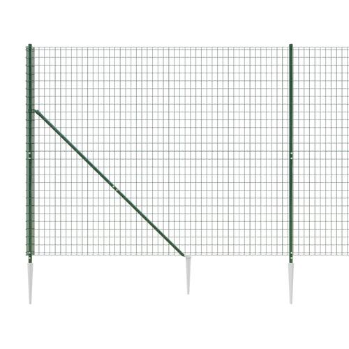 Trådhegn med jordspyd 1,8x25 m grøn
