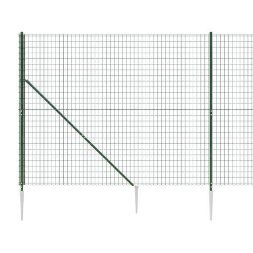 Trådhegn med jordspyd 2,2x25 m grøn