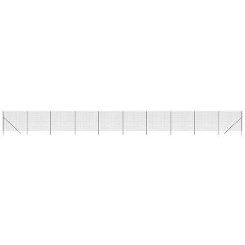 Trådhegn 1,6x25 m galvaniseret stål antracitgrå