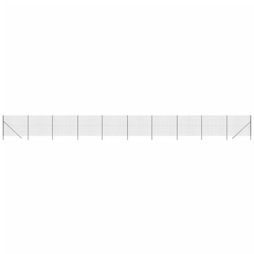 Trådhegn 1,4x25 m galvaniseret stål antracitgrå