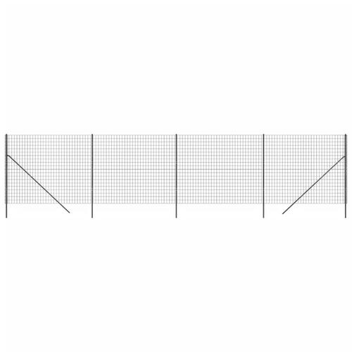 Trådhegn 1,8x10 m galvaniseret stål antracitgrå
