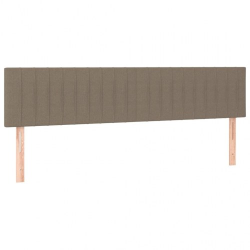 Kontinentalseng med madras 180x200 cm - stof, gråbrun