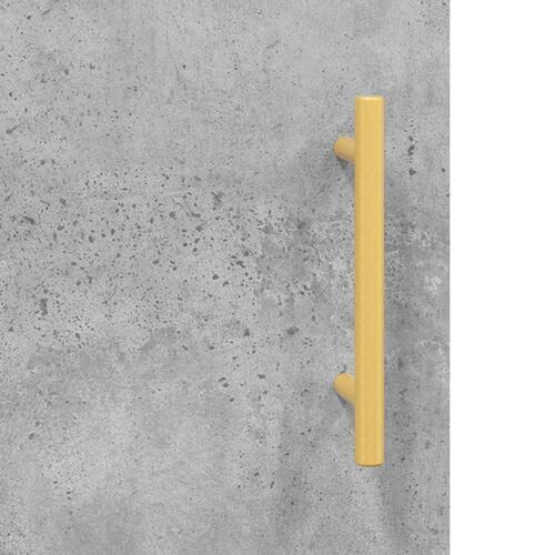 Væghængt skab 69,5x34x90 cm konstrueret træ betongrå