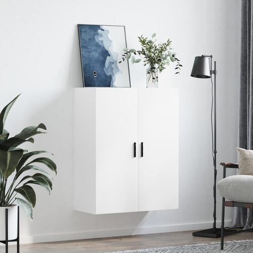 Væghængt skab 69,5x34x90 cm hvid