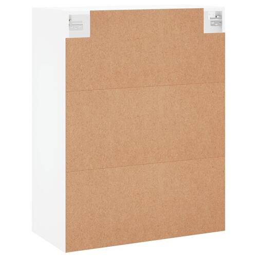 Væghængt skab 69,5x34x90 cm hvid