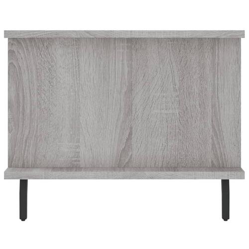 Sofabord 90x50x40 cm konstrueret træ grå sonoma-eg