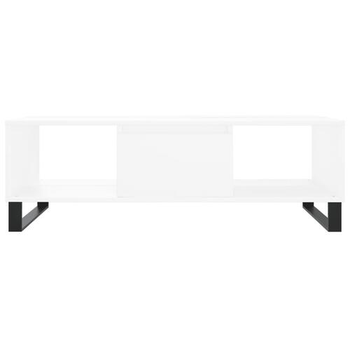 Sofabord 104x60x35 cm konstrueret træ hvid