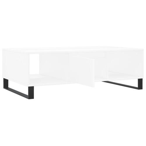 Sofabord 104x60x35 cm konstrueret træ hvid