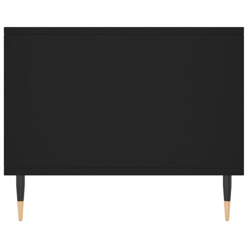 Sofabord 90x50x40 cm konstrueret træ sort
