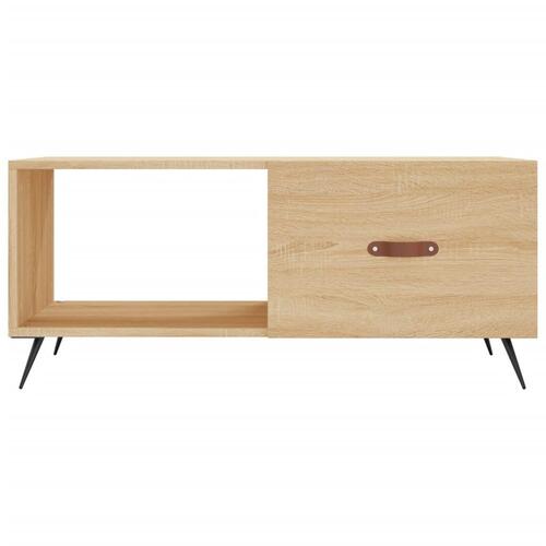 Sofabord 90x50x40 cm konstrueret træ sonoma-eg