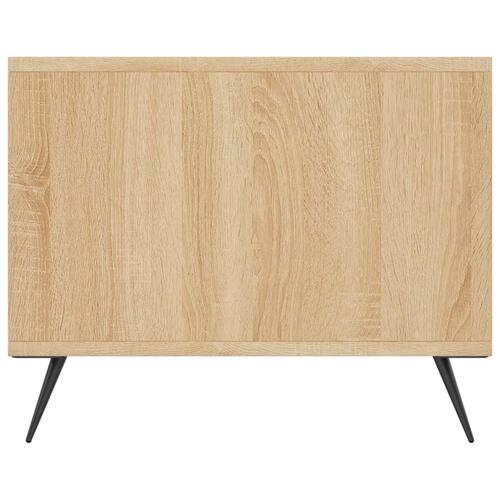 Sofabord 90x50x40 cm konstrueret træ sonoma-eg