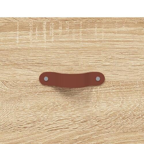 Sofabord 90x50x40 cm konstrueret træ sonoma-eg