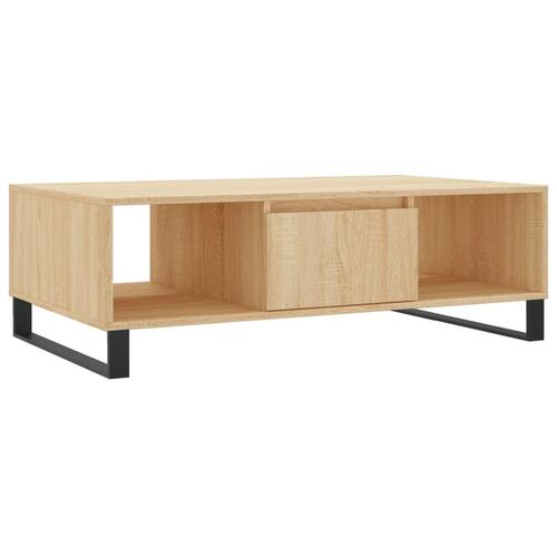 Sofabord 104x60x35 cm konstrueret træ sonoma-eg