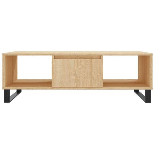 Sofabord 104x60x35 cm konstrueret træ sonoma-eg