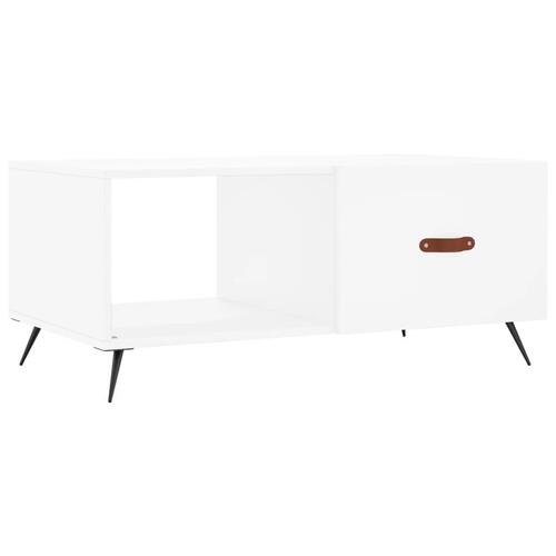 Sofabord 90x50x40 cm konstrueret træ hvid