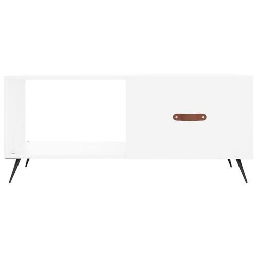 Sofabord 90x50x40 cm konstrueret træ hvid