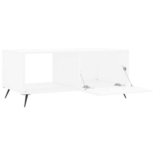 Sofabord 90x50x40 cm konstrueret træ hvid