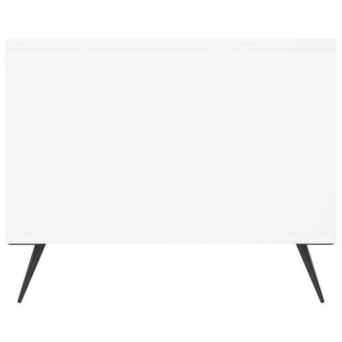 Sofabord 90x50x40 cm konstrueret træ hvid