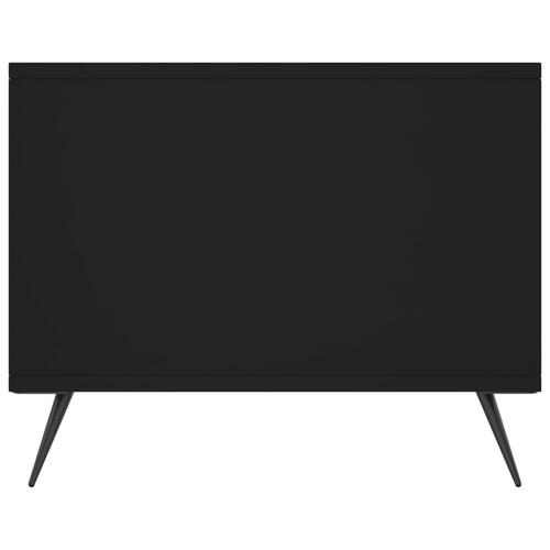 Sofabord 90x50x40 cm konstrueret træ sort