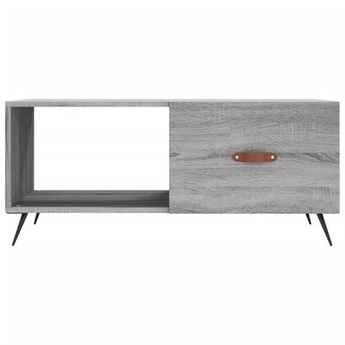 Sofabord 90x50x40 cm konstrueret træ grå sonoma-eg