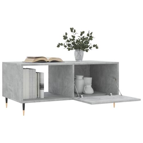 Sofabord 90x50x40 cm konstrueret træ betongrå