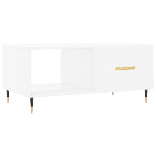 Sofabord 90x50x40 cm konstrueret træ hvid