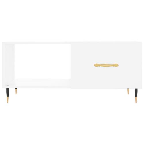 Sofabord 90x50x40 cm konstrueret træ hvid