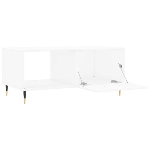 Sofabord 90x50x40 cm konstrueret træ hvid