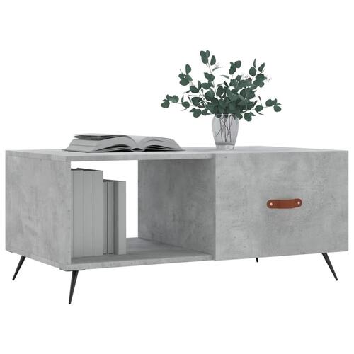 Sofabord 90x50x40 cm konstrueret træ betongrå