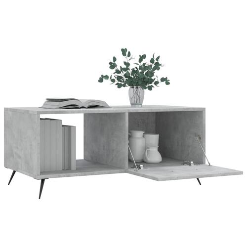 Sofabord 90x50x40 cm konstrueret træ betongrå