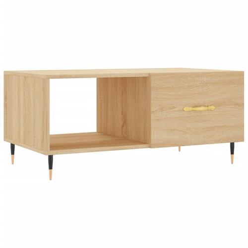 Sofabord 90x50x40 cm konstrueret træ sonoma-eg