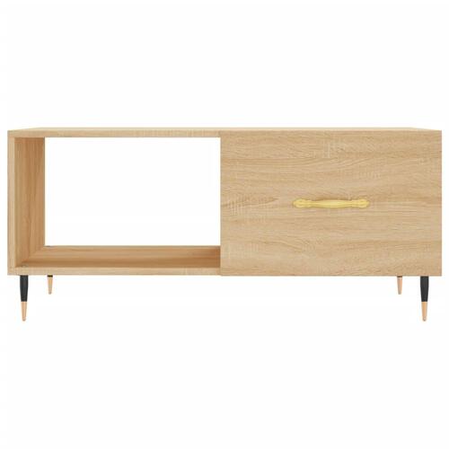 Sofabord 90x50x40 cm konstrueret træ sonoma-eg