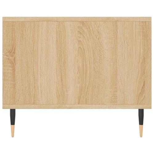 Sofabord 90x50x40 cm konstrueret træ sonoma-eg