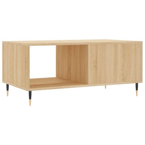 Sofabord 90x50x40 cm konstrueret træ sonoma-eg