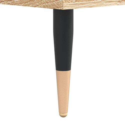 Sofabord 90x50x40 cm konstrueret træ sonoma-eg