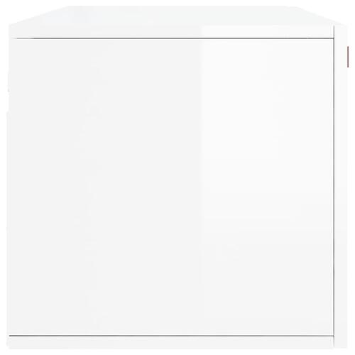 Vægskab 100x36,5x35 cm konstrueret træ hvid højglans