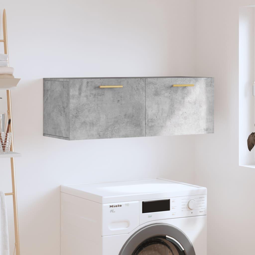 Vægskab 100x36,5x35 cm konstrueret træ betongrå billede