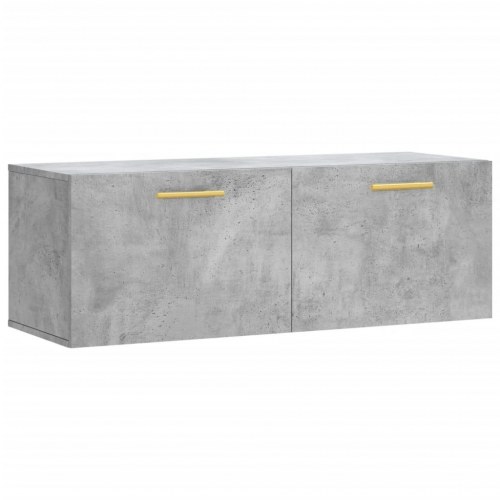 Vægskab i konstrueret træ 100 x 36,5 x 35 cm - betongrå