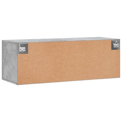 Vægskab i konstrueret træ 100 x 36,5 x 35 cm - betongrå