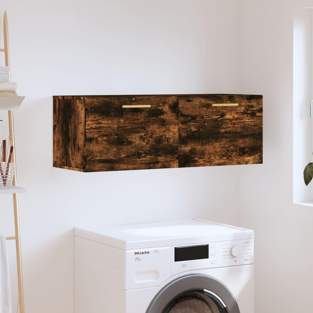 Vægskab 60X36,5X35 Cm Konstrueret Træ - Røget eg / 100 x 36.5 x 35 cm