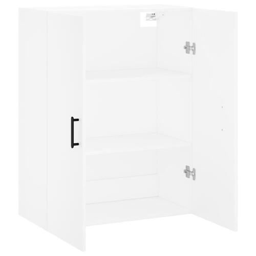 Væghængt skab 69,5x34x90 cm hvid