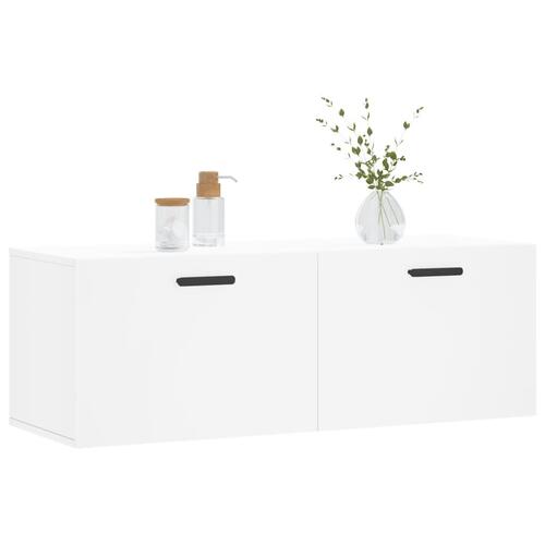 Vægskab 100x36,5x35 cm konstrueret træ hvid