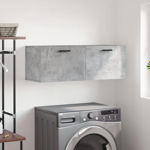 Vægskab 100x36,5x35 cm konstrueret træ betongrå