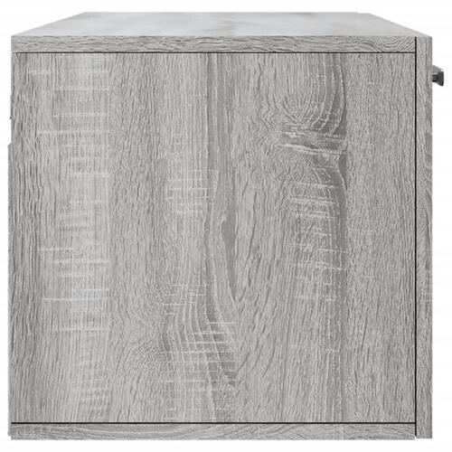 Vægskab 100x36,5x35 cm konstrueret træ grå sonoma-eg