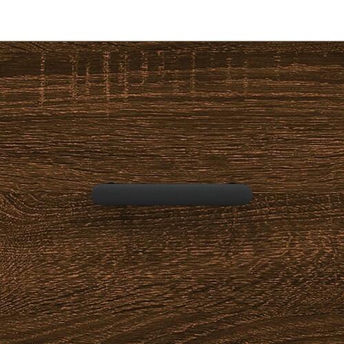 Vægskab 100x36,5x35 cm konstrueret træ brun egetræsfarve