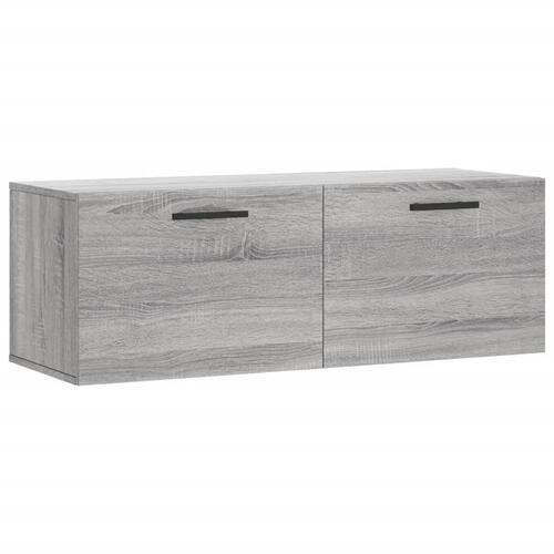 Vægskab 100x36,5x35 cm konstrueret træ grå sonoma-eg