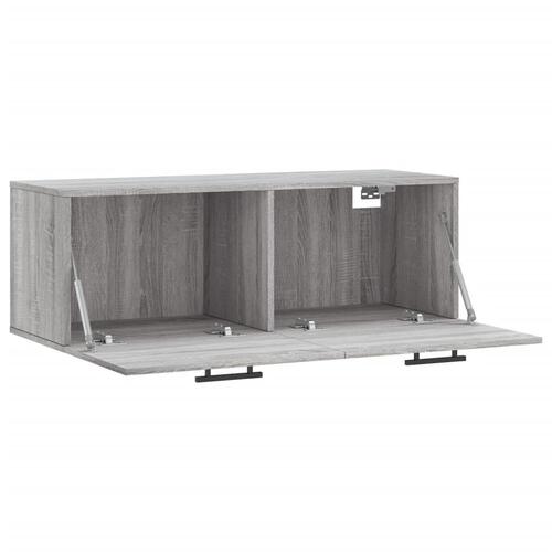 Vægskab 100x36,5x35 cm konstrueret træ grå sonoma-eg