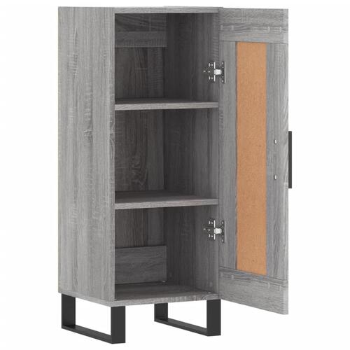 Skænk 34,5x34x90 cm konstrueret træ grå sonoma-eg