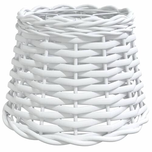Lampeskærm til loftlampe Ø20x15 cm flet hvid